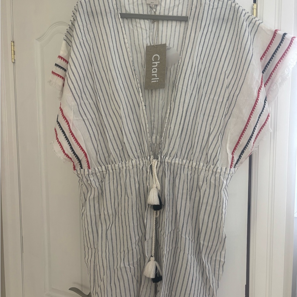 Charli Striped Beach cover up!